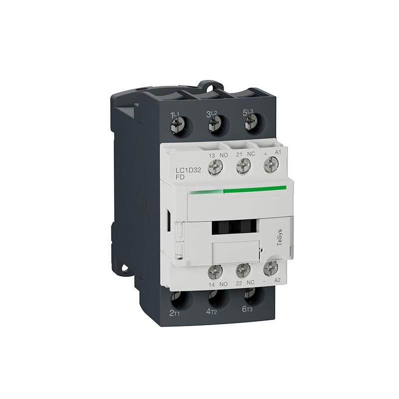 Contacteur tripolaire CA TeSys série D évite les pannes moteur, calibré 32 A bobine 110 V CC