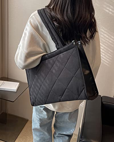 Nylon Hobo Bag For Women Down Shoulder Bag Handbag Large Totes Cotton Filled Purse Top Handle Bag #TOP1