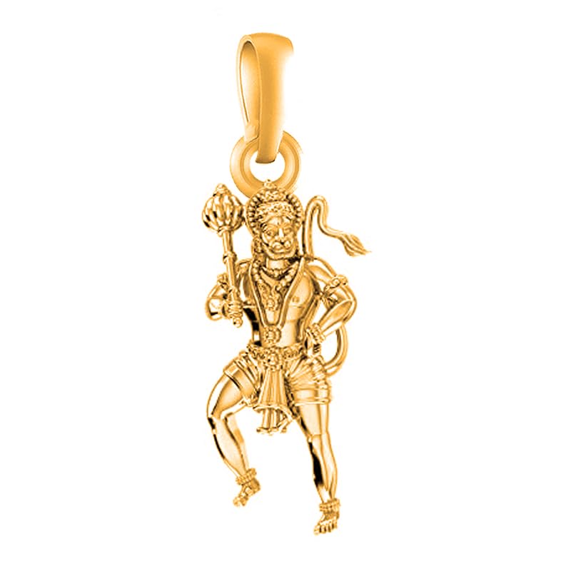 Pendentif Hanuman argent et or homme pm7149_gold-1 : fini les bijoux ternes qui irritent la peau