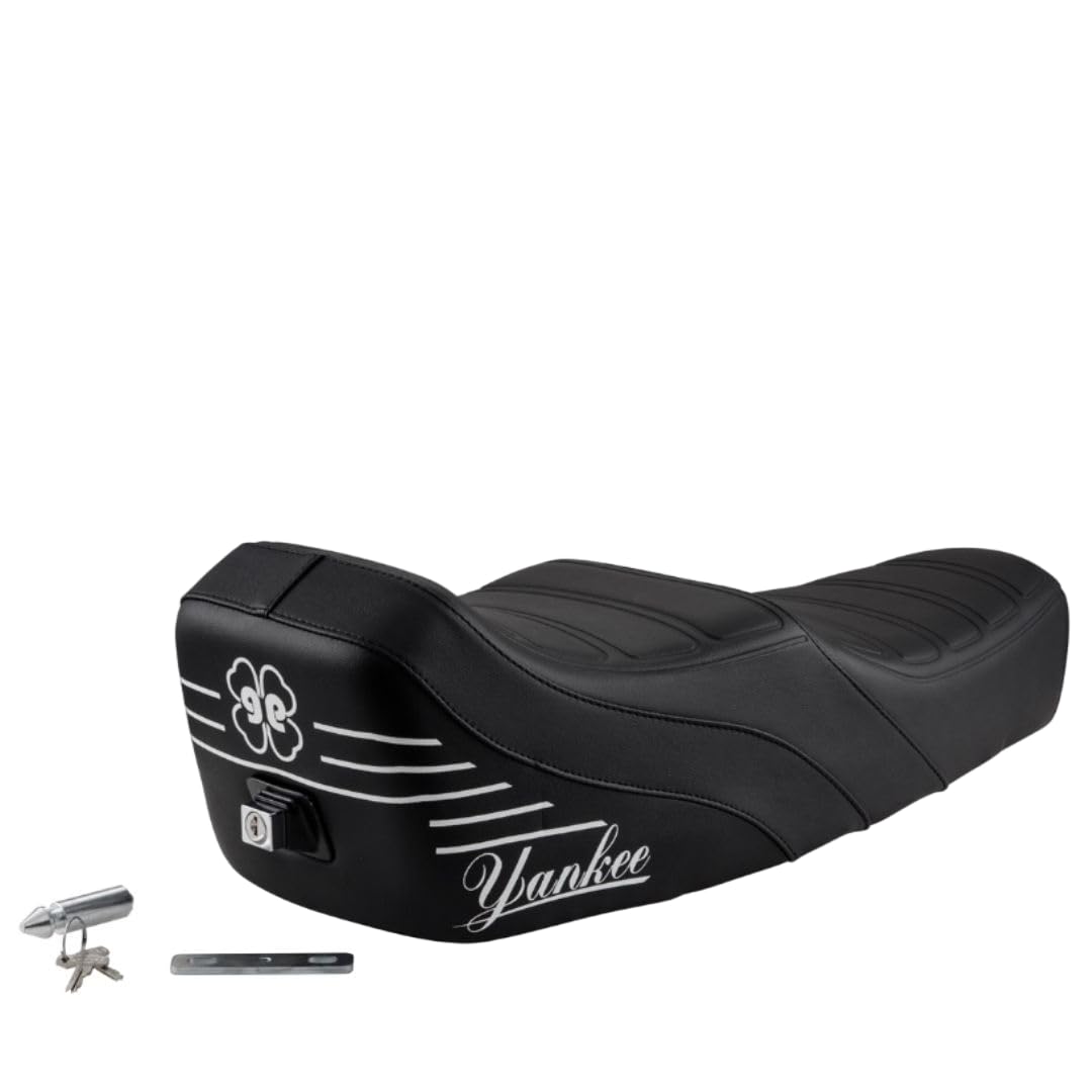 SELLE SELLONE YANKEE PER VESPA PK-S-XL-FL-HP-V-N NERA NISA CON SERRATURA