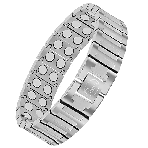 JEROOT 4000 Gauss Titan Magnetarmband,Reines Titan-Power Herren...