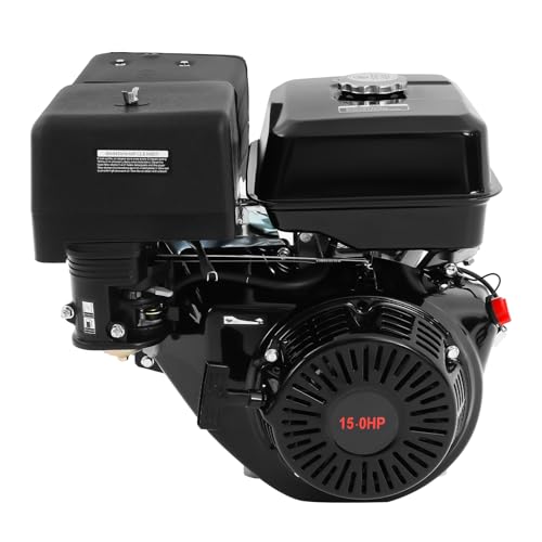 JJsdwin 4 Takt Benzinmotor, 15 PS Go-Karts Motor, 9700W Kartmotor, Standmotor Gokarts, Holzspalter und Rasenmäher, 3600 U/min