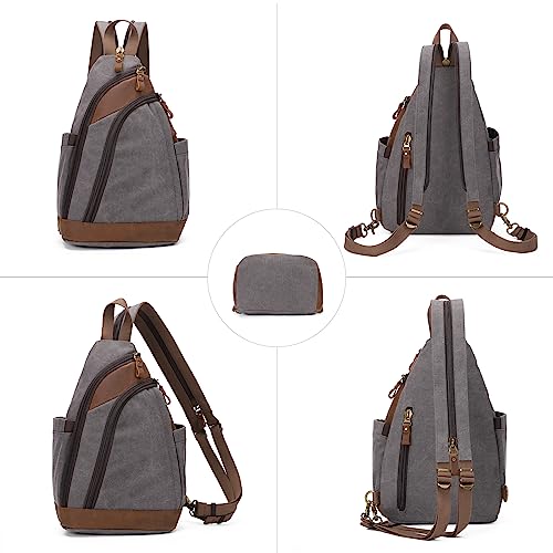 Mochila tipo bandolera canvas ligera para ciclismo y senderismo miniatura 5