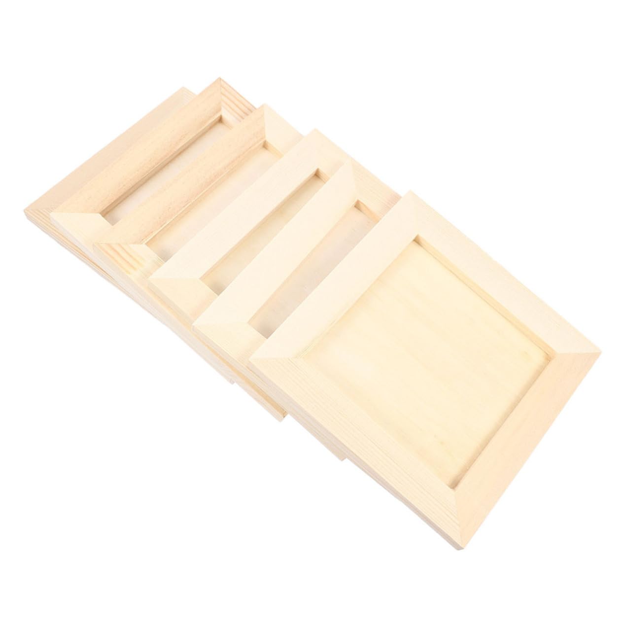 DOITOOL Clay Picture Frames for Boys and Girls 4pcs Pack 12x12cm Boys and Girls Art Frame Easy DIY Craft