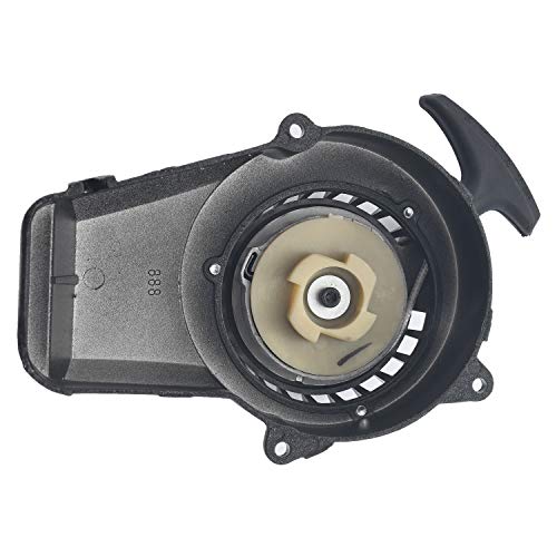 Necaces Pull Start Easy Recoil Starter For 2 Stroke Engine 47Cc 49Cc Dirt Bike Pocket Bike Mini Atv（Black） #TOP1