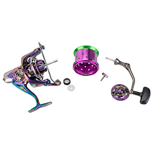 Carrete de Pesca Spinning Diwa LS 12000 13 Rodamientos 60 LBS Arrastre Cuerpo de Metal de Aluminio miniatura 6