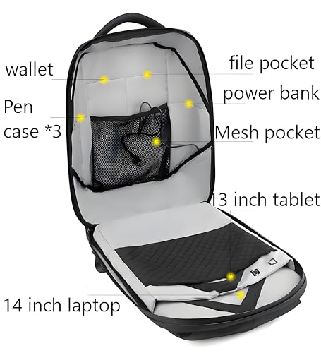 LED display backpack, cool backpack, black, customized display pattern and text, suitable for shopping, traveling, cycling2