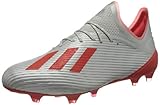Mantiene los pies frescos adidas X 19.1 FG, Zapatillas de Fútbol Hombre, Plateado (Silver Met./Hi/Res Red S18/Ftwr White Silver Met./Hi/Res Red S18/Ftwr White), 40 EU