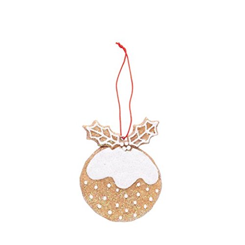 Gisela Graham Gingerbread Christmas Pudding Decoration