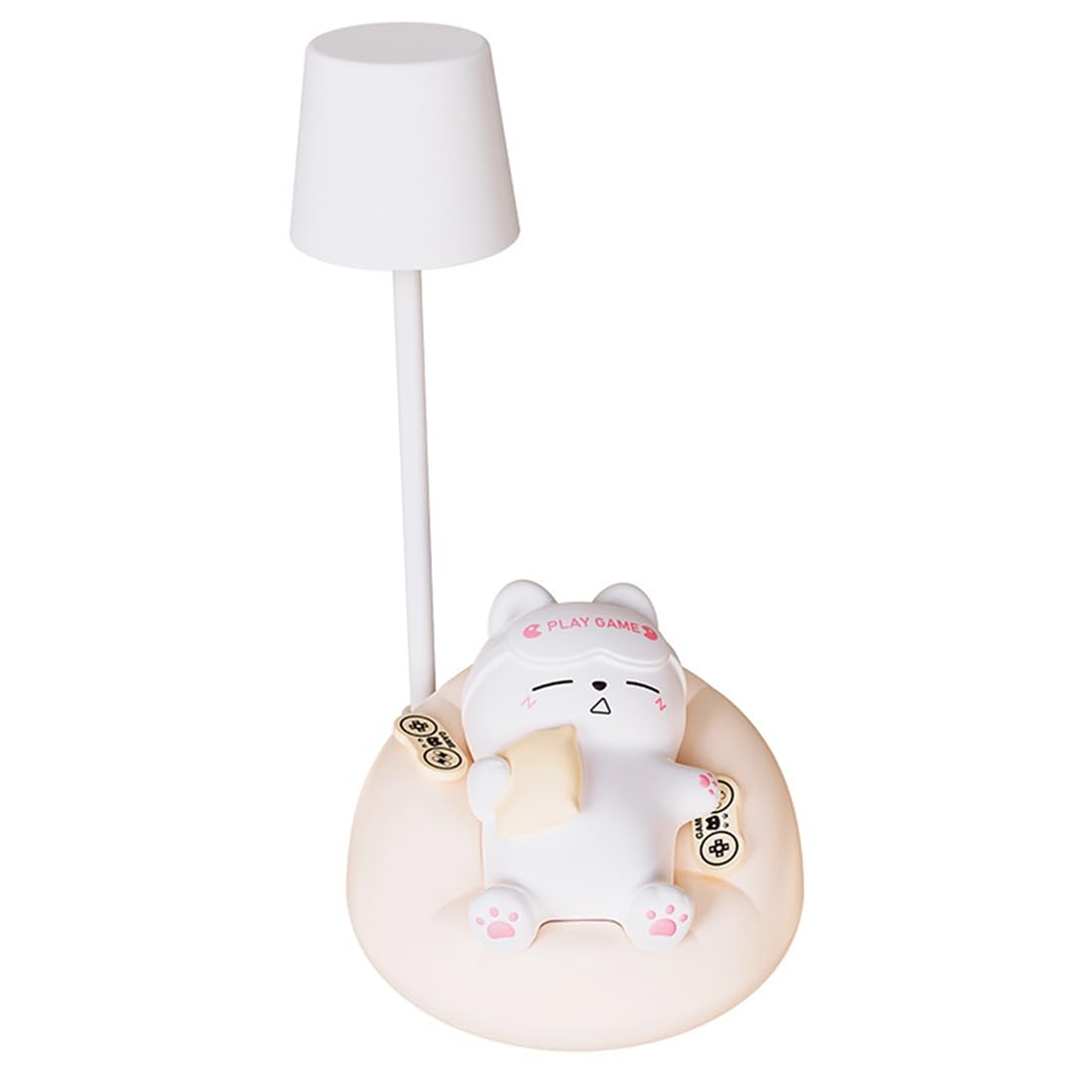 IJSDNVJNDX LED Desk Lamp Mini Cat Dimming Reading Light 3 Lighting Mode USB Rechargeable Bedside Nightlight Portable Night Light