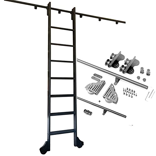 Kit de riel para escalera móvil de 3,3 a 20 pies para optimizar despachos 2