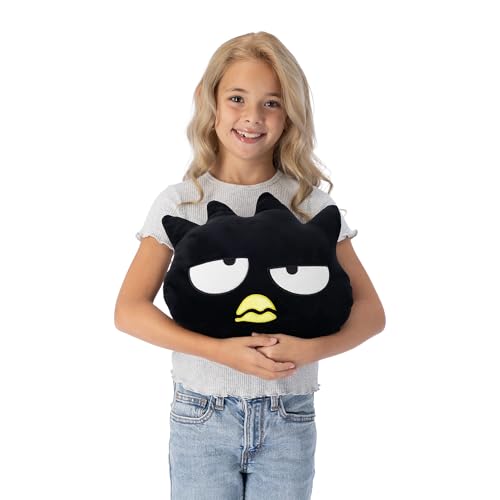 Image of Northwest Sanrio Badtz-Maru Cloud Pillow 12 inch - Plush Stuffed Pillow, Cartoon Character Throw Pillow, Bedroom Decor, Gift for Fans
