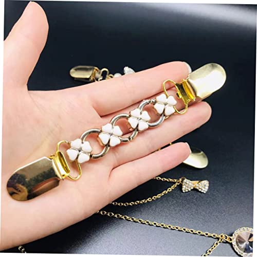 SECFOU 6 Pçs Suéter Clipe Vestidos Vintage Cardigã Feminino Broche De Strass Clipe Xale Broche Cardi