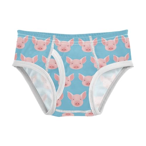visesunny Boys Potty Training Underwear Pink Pig Animal Breathe Cotton Briefs Size 2T-8Y for Toddler