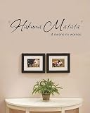 Hakuna Matata It Means no Worries Vinyl Wall Art Decal Sticker