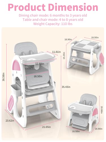 Image of High Chair, High Chair for Baby, Chair &Table Se