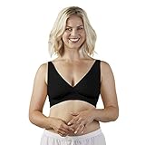 BRAVADO! DESIGNS Ballet Nursing Sleep Bra | Pull Away for Breastfeeding | Black | M