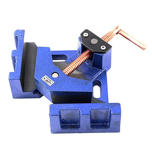 KATSU Pince à Angle Droit à 90 Degrés, Robustes Pince de Soudage étau d'Angle en Fonte Réglable pour Menuiserie Armoire Tiroir Charpentier 402310