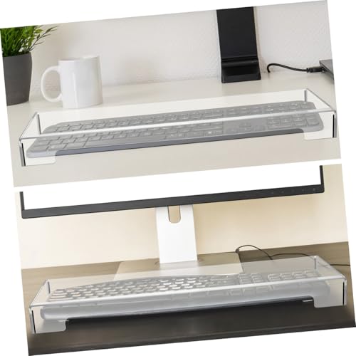 Funda protectora clara de acrílico resistente para teclado mecánico de 104 teclas 6