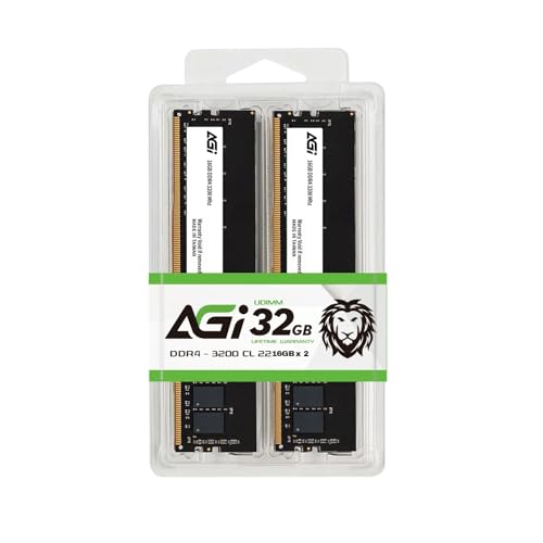 AGI DDR4 メモリ 32GB (16GB×2枚) 3200MHz Amazon.co.jp: AGI デスクトップPC用メモリ DDR4 U-DIMM 3200MHz