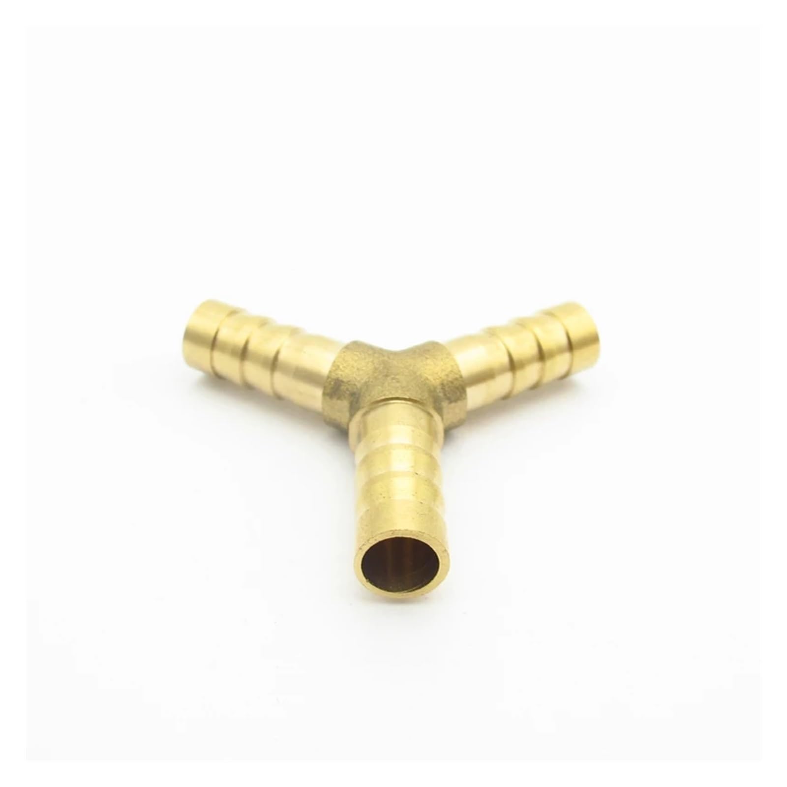 8mm Hose Barb Equal Y Type 3 Way Brass Barbed Pipe Fitting Coupler Connector Adapter for Fuel Gas Water