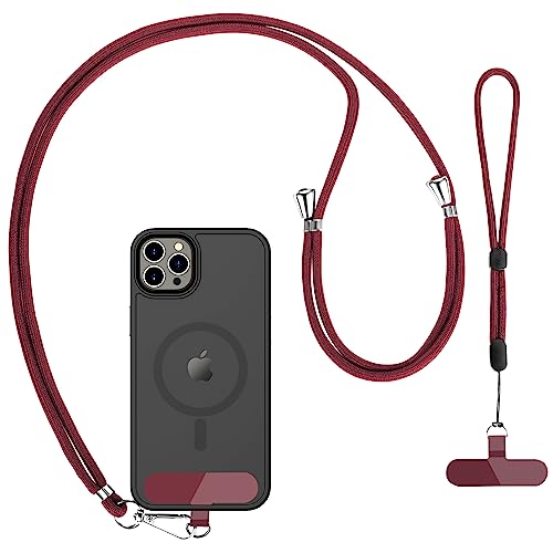 Cell Phone Lanyard 2 Pcs-1 Pcs 30"(Neck Strap×1)+8"(Wrist Strap×1) Black - Photo 85 sur 115