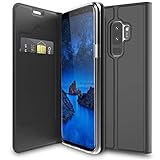 Verco Handyhülle für Galaxy S9 Plus, Premium Handy Flip Cover für Samsung Galaxy S9 Plus Hülle [integr. Magnet] Book Hülle PU Leder Tasche, Schwarz