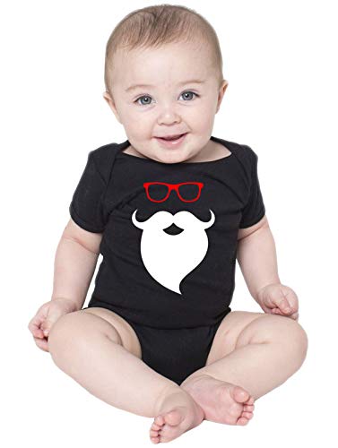 Body Bebe Divertidos Minimalista Natal Papai Noel Criativa Urbana Preto G