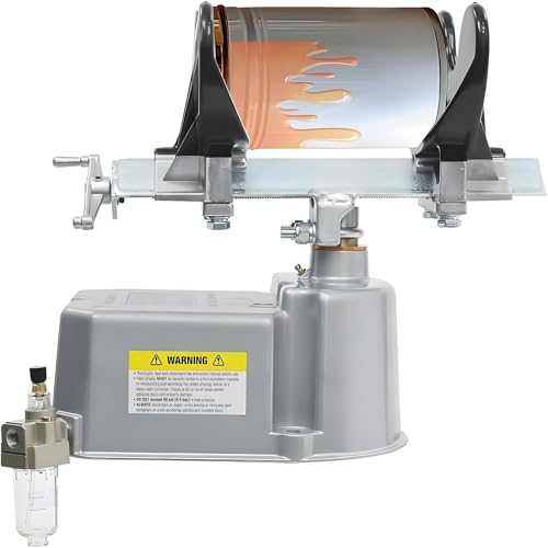 Heavy Duty Pneumatic Paint Shaker Machine, 1-5KG Adjustable Industrial Paint Mixer (80-250mm), Fast 0-500 RPM Mixing, 15 Min Quick Blend for Professional Use