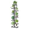 Zzbiqs Bloemenstandaard van metaal met 8 niveaus, 141 cm, bloementrap, moderne plantentrap voor binnen en buiten, tuin…
