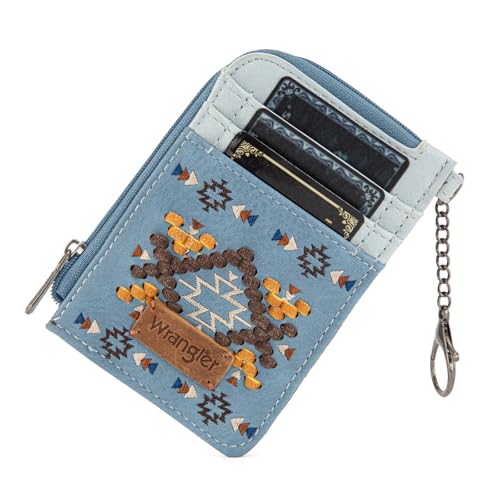 Image of Wrangler Western Card Wallet for Women Aztec Credit Card Holder for Women