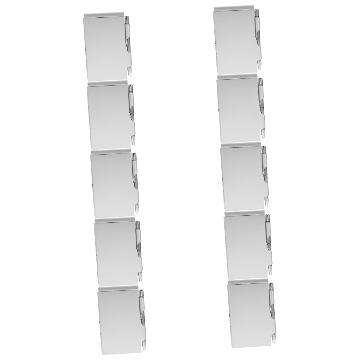 Operitacx 10stücke Metal Notebook Mini Notizbuch Mit Stift Tragbarer Notizblock Aus Kreatives Und Design Für Büro Schule Und Reisen Mit Abreißbaren Blättern