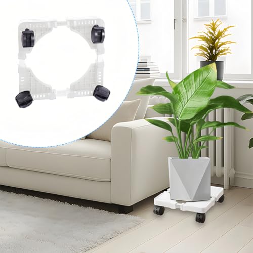 Support de plantes avec roulettes pour éviter les maux de dos