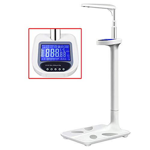 Báscula Digital para médicos, Escala de Peso y Altura por ultrasonidos, analizador de composición Corporal, 441 Ib (200 kg)