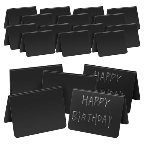 Mini ardoises noires en PVC Zerodeko pour buffet et affichage prix boulangerie