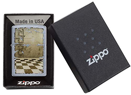 Zippo Classic Lighter-Chess Floor Feuerzeug, Messing, Individual Design, Original Pocketsize – Bild 6