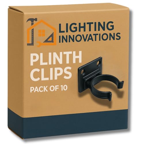 10 x Kitchen Plinth Leg Clips & Brackets Kick Board Plastic FITS 32MM Dia Leg
