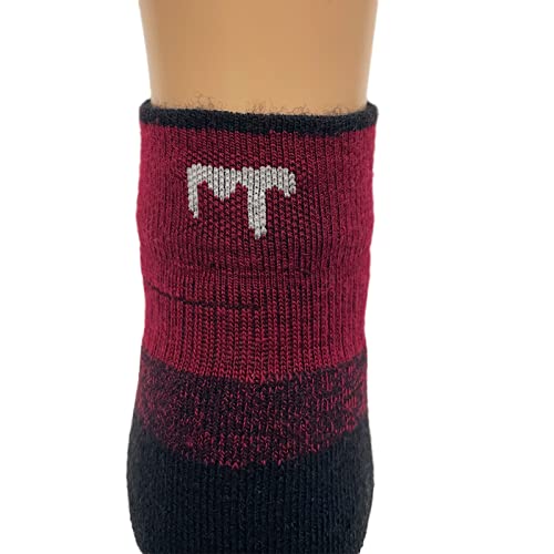 Image of USA Made - Microweight Cushion Ankle Socks - Trail Running Socks - Merino Wool - Mountain Heritage