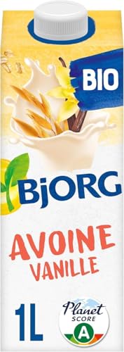 BJORG - Boisson Avoine Vanille - Boisson Végétale Bio - Pauvre En Acides Gras Saturés - Brique De 1 Litre (Lot de 6)