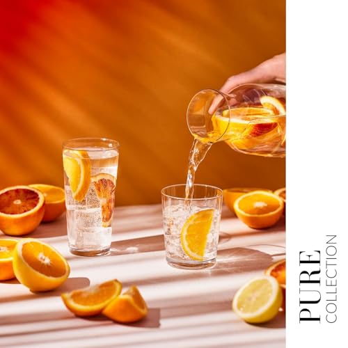 Krosno Water Glasses Drinking Set Highball Glasses | Set of 6 | 350 ML | Pure Collection | Large Half Pint Cocktail Juice Glasses | Ideal for Home Restaurant Events & Parties | Dishwasher Safe Tumbler - Image 6