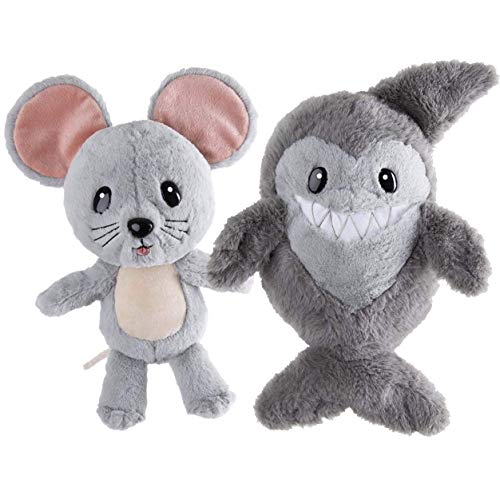 Copy Chats Talking Educational Plush Toys Bundle Set - Repeats What You Say, Save Big on Two Talk Back Toys for Kids, Perfect Early Learning Gift - Each Copy Chat is Unique (Mouse and Shark)