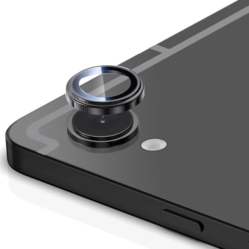 Zeking (2 Set Camera Lens Protector Compatible with Samsung Galaxy Tab S11, Scratch-Resistant HD Clarity Ultra-Thin 9H Tempered Glass with Aluminum Edging, Individual Metal Lens Cover (Black)