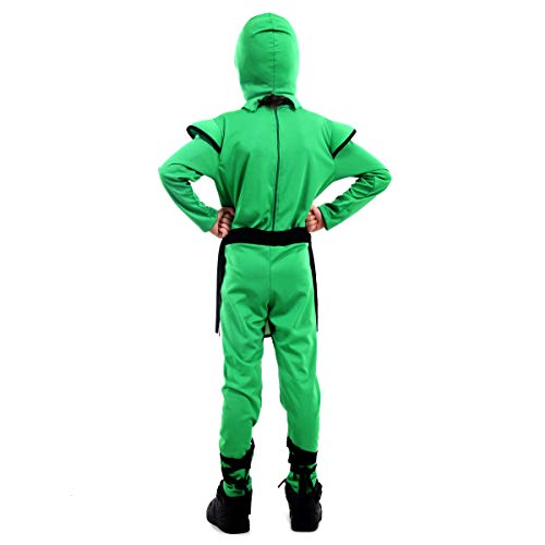 Sulamericana Fantasias Ninja Infantil, P 3/4 Anos, Verde