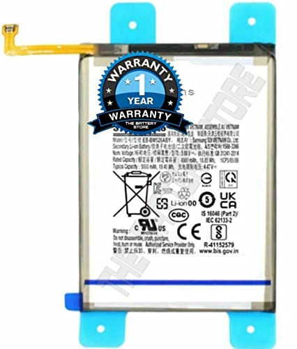 Image of THE BATTERY STORE Original BM526ABS Battery Compatible for Samsung M53 /5G M33 /5G F23 /5G M52 /5G A73 /5G A23, M23, M526 Battery with 1 Year warrenty and high Capacity Battery Backup(for Samsung M52)