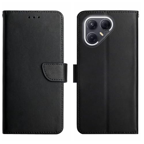 Coque Tecno Pova 7 Ultra 5G en cuir véritable noir pour homme d'affaires chic