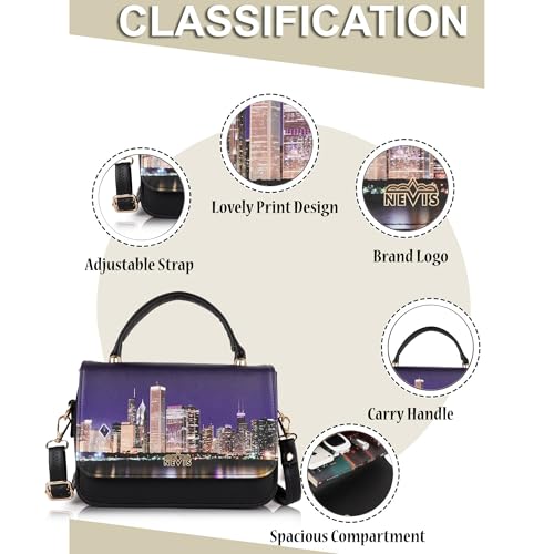Image of Nevis Women's Stylish Sling Bag, Casual Crossbody Digital Print Sling Bag