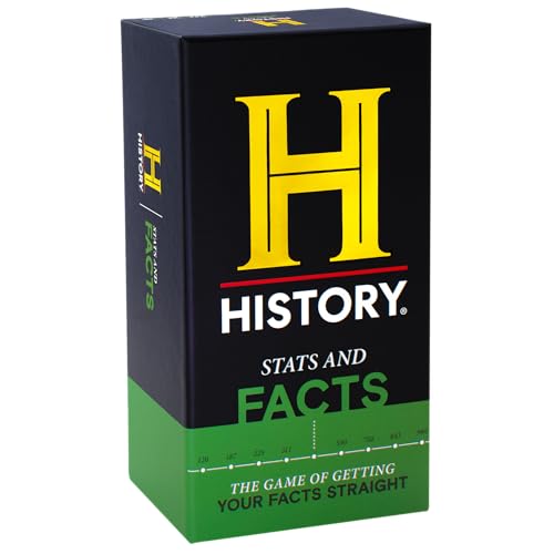 HISTORY Channel Stats & Facts - General Knowledge Super Trivia Chronology Timeline Party Card Game for Adults Family Tweens & Teens in The Pursuit of Trivial Knowledge