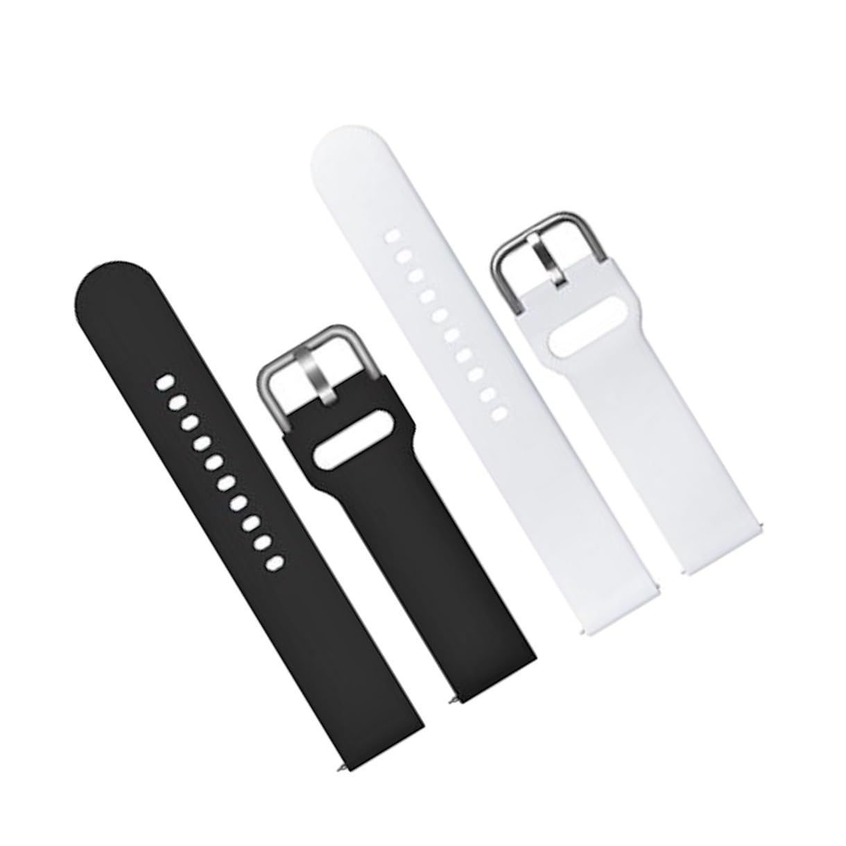 20mm Soft Silicone with Metal Buckle Strap Replacement Belt Band for OnePlus Nord Smart Watch Strap (Pack Of 2)-picture-15