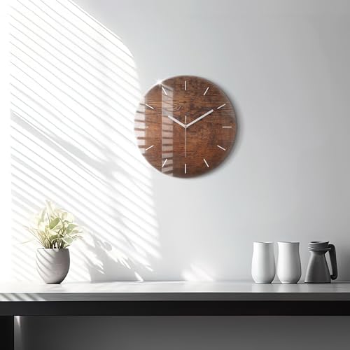 Horloge silencieuse en verre Wallfluent moderne et chic - 3