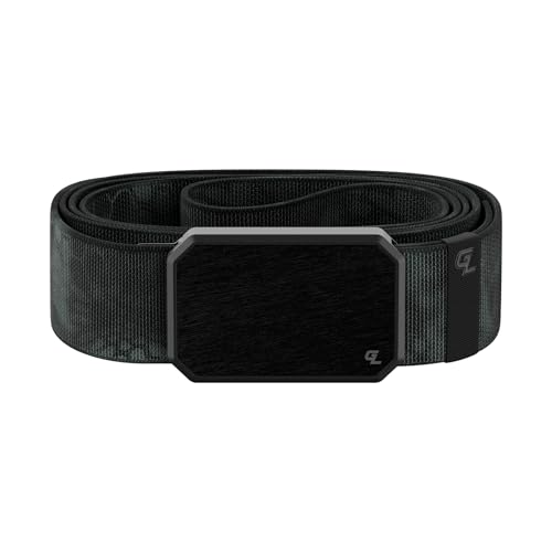 Groove Life Groove Belt Black/Kryptek Typhon - Mens Stretch Nylon Belt with Magnetic Aluminum Buckle Lifetime Coverage - Medium (33-36)